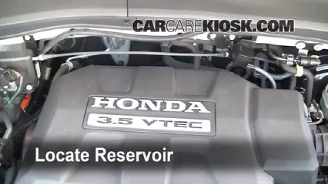 2008 Honda Ridgeline RTL 3.5L V6 Liquide essuie-glace Ajouter du liquide